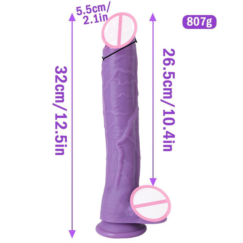 DeepThrill XL RealFeel Dildo - Purple - image 2