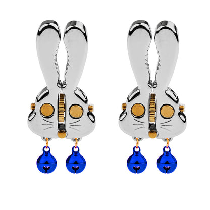 Adjustable Bunny Nipple Clamps – Sensory Play with Bells & Gear Control - SB - DBB - image 2