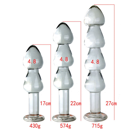 Crystal Curve Trio Butt Plug - image 1