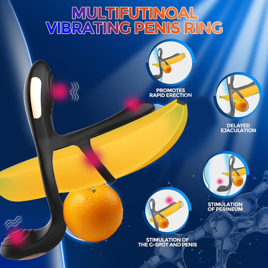 Vibrating Cock Ring with Clitoral Vibrator & Remote - image 1