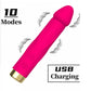 Anal Beads Vibrator – 10-Speed Silicone Massager for Prostate/G-Spot - B - Rose - image 2