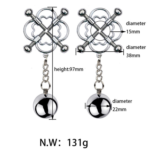 BDSM Clover Nipple Clamps Nipple Clips - image 1