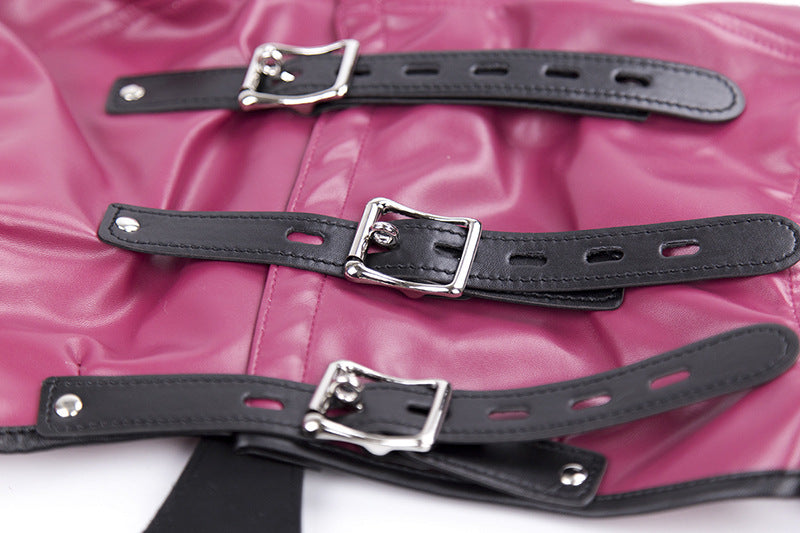 PU Leather Straitjacket Restraint Bondage Fetish Harness - image 3