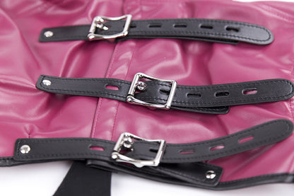 PU Leather Straitjacket Restraint Bondage Fetish Harness - image 3