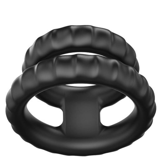 Silicone Double Cock Ring - image 0