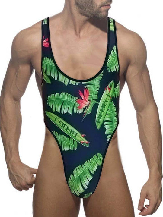 Mens Jockstrap Bodysuit  - A-Green - XXL - image 17