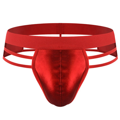 Sexy Men Underwear Thong Lingerie - Red/Black - Red - One size fits all - image 4