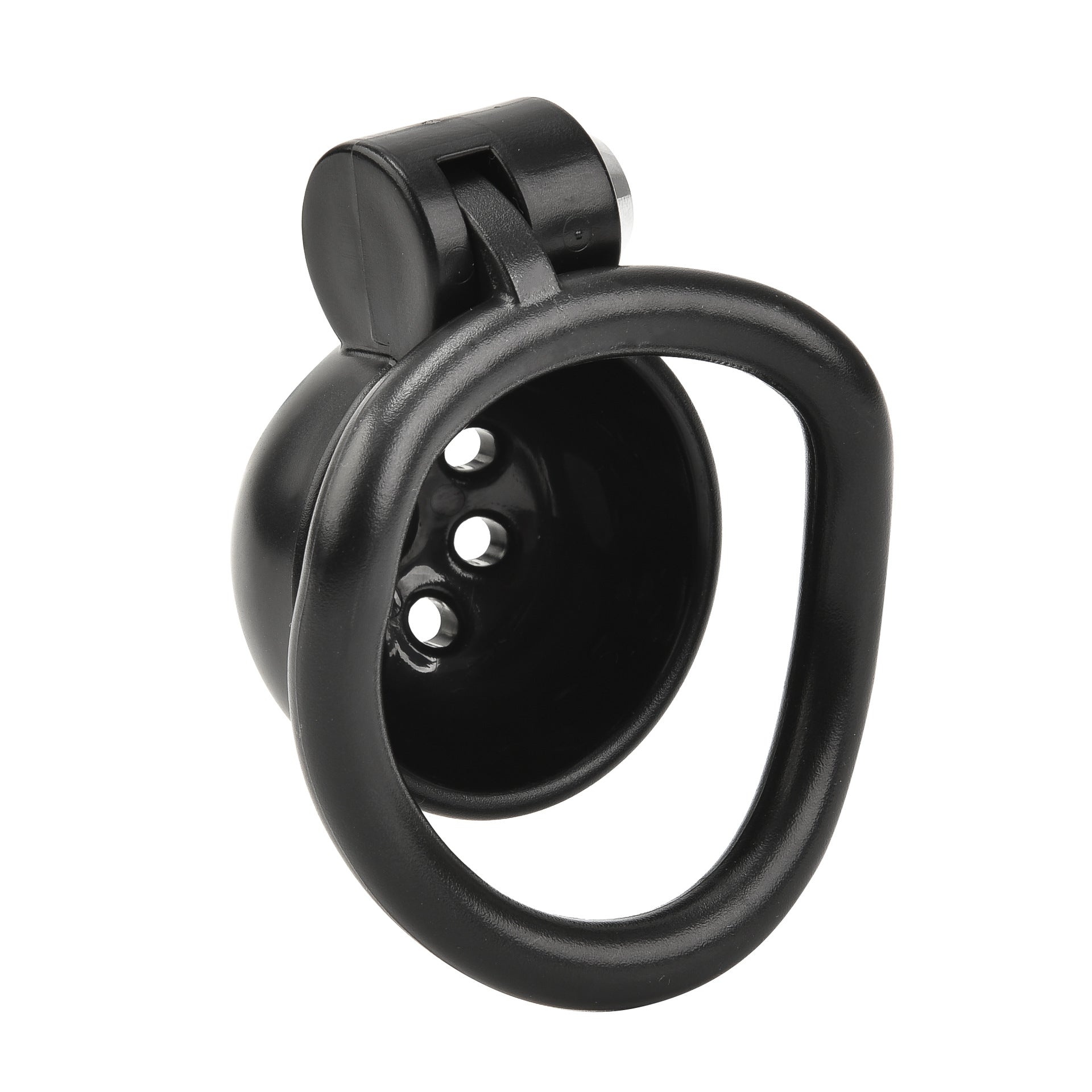Male Small Bird Chastity Cage With 5 Size Padlock - Black - without urethral tube - image 2