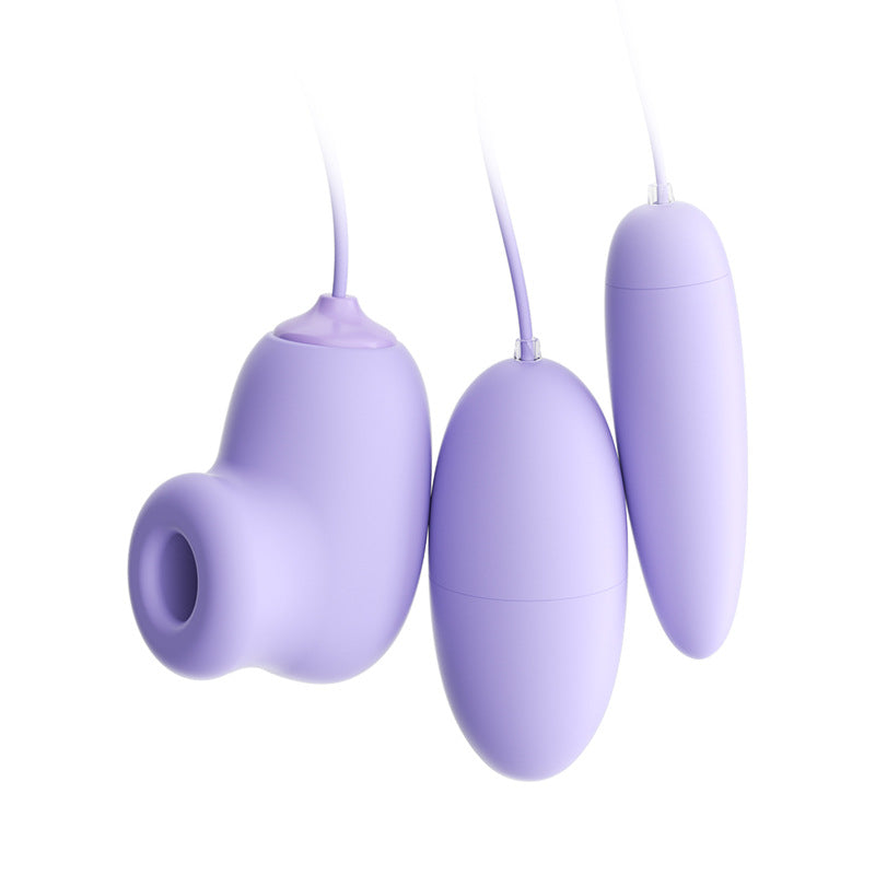 Rechargeable Dual Vibrator Clit Sucking Toy - 2 Vibrators + Suction - image 5