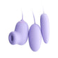 Rechargeable Dual Vibrator Clit Sucking Toy - 2 Vibrators + Suction - image 5