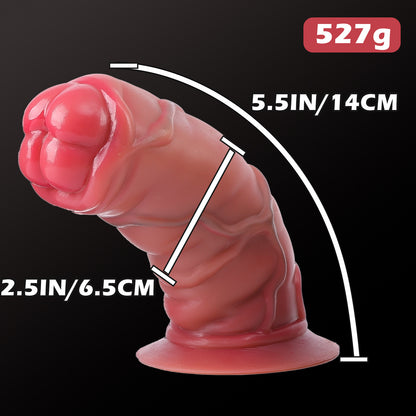 Prostate Triple Play Anal Plug - Red - L - image 6