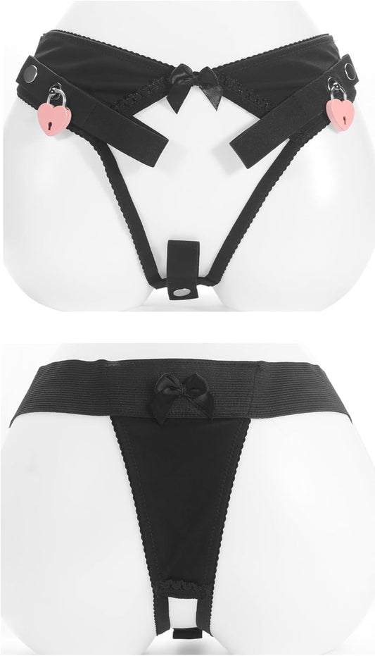 Sexy Men's Chastity Belt Fixed Pants - image 0