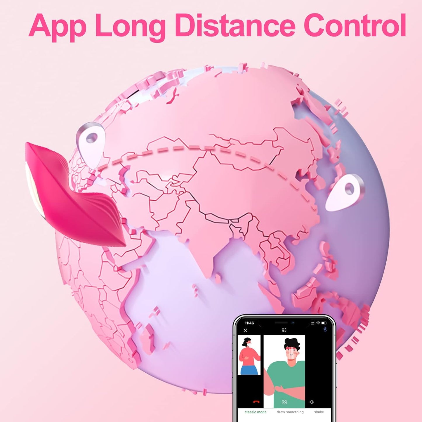 App Control Butterfly Clitoral Vibrator Mini Vibrator - image 2