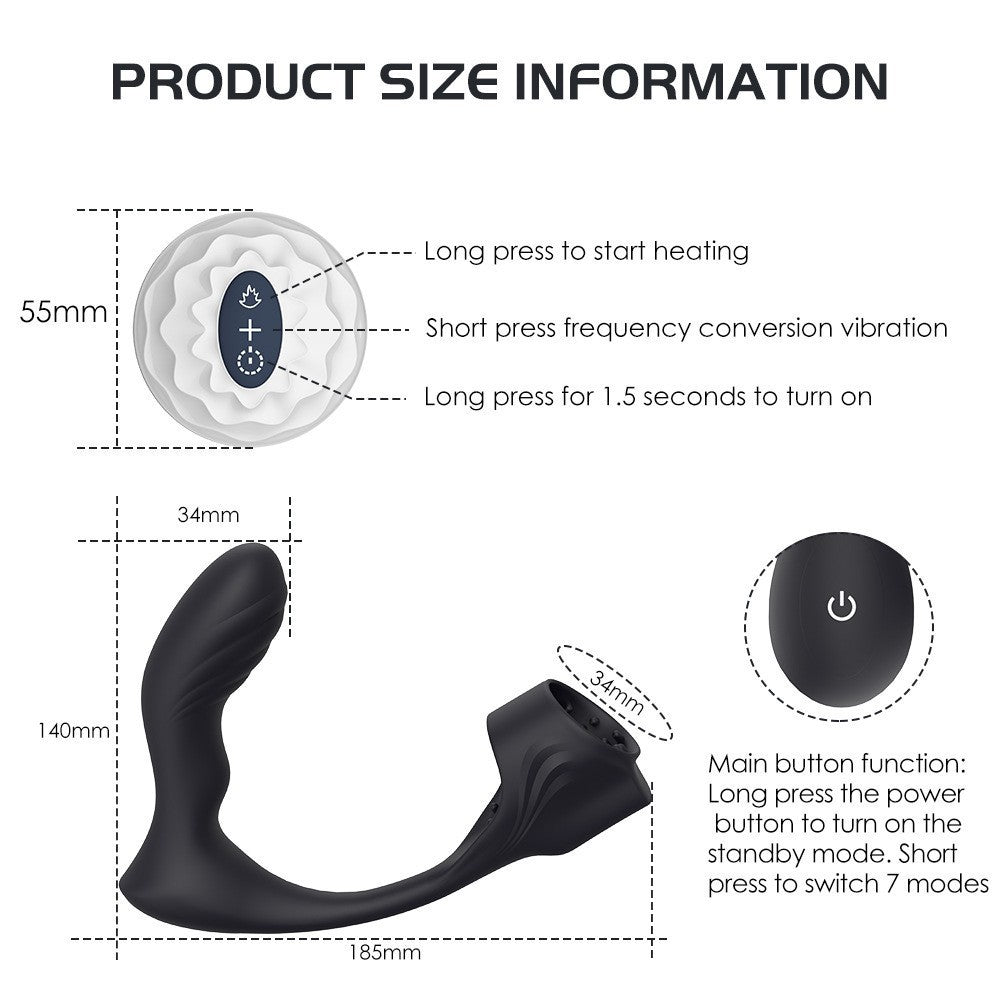 Remote Control Prostate Vibrator Massager USB Rechargeable - image 4
