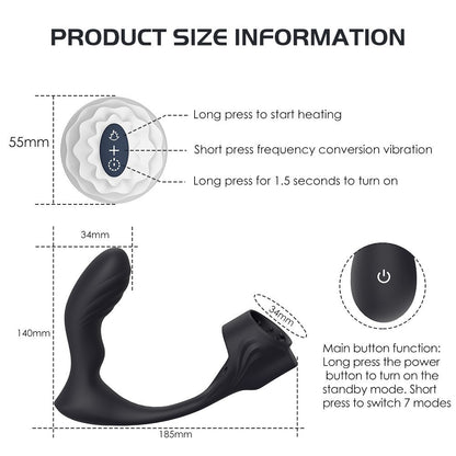 Remote Control Prostate Vibrator Massager USB Rechargeable - image 4