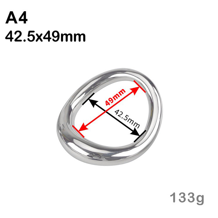 Ergonomic Steel Cock Ring - A4:42.5x49mm - image 4