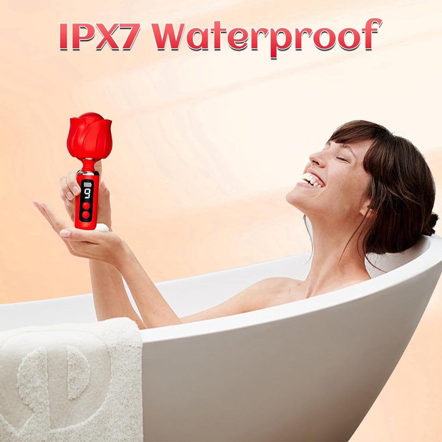 Rose-Shaped Clitoral Vibrator - Medical-Grade Silicone Stimulator with 9 Vibration Modes - image 3