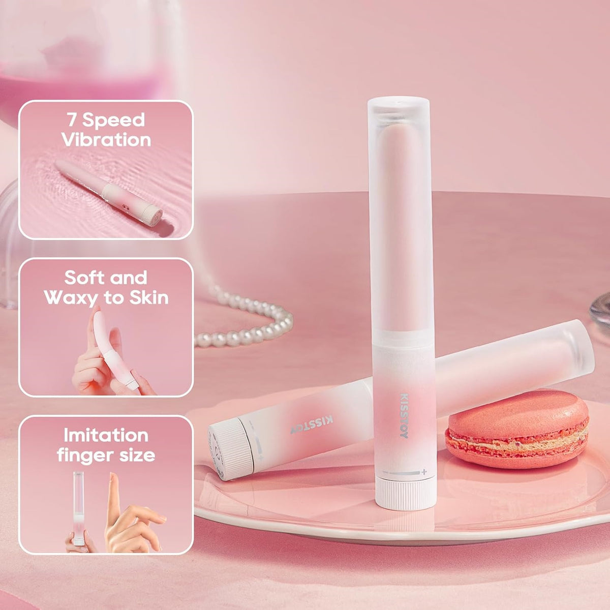 Pop Cherry Mini Lipstick Vibrator - image 4