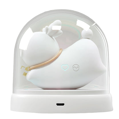 Elk Glow Dual-Stim Night Light Suction & Vibration Massager with UV Sanitize Mode - White - image 2