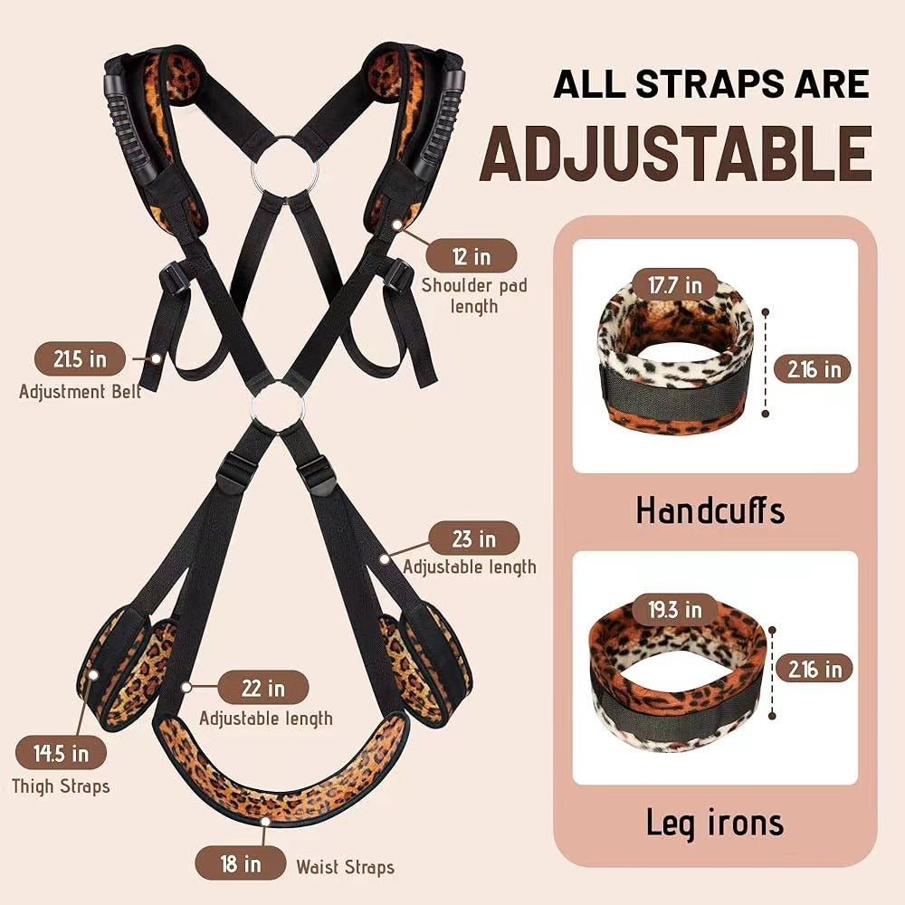 Leopard Print Wearable Sex Swing & Bondage Slave Bdsm Set - image 2