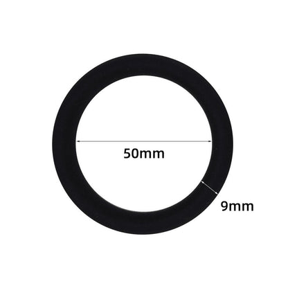 The C-Rings Premium Silicone Cock Ring Set - Black - 50mm - image 4