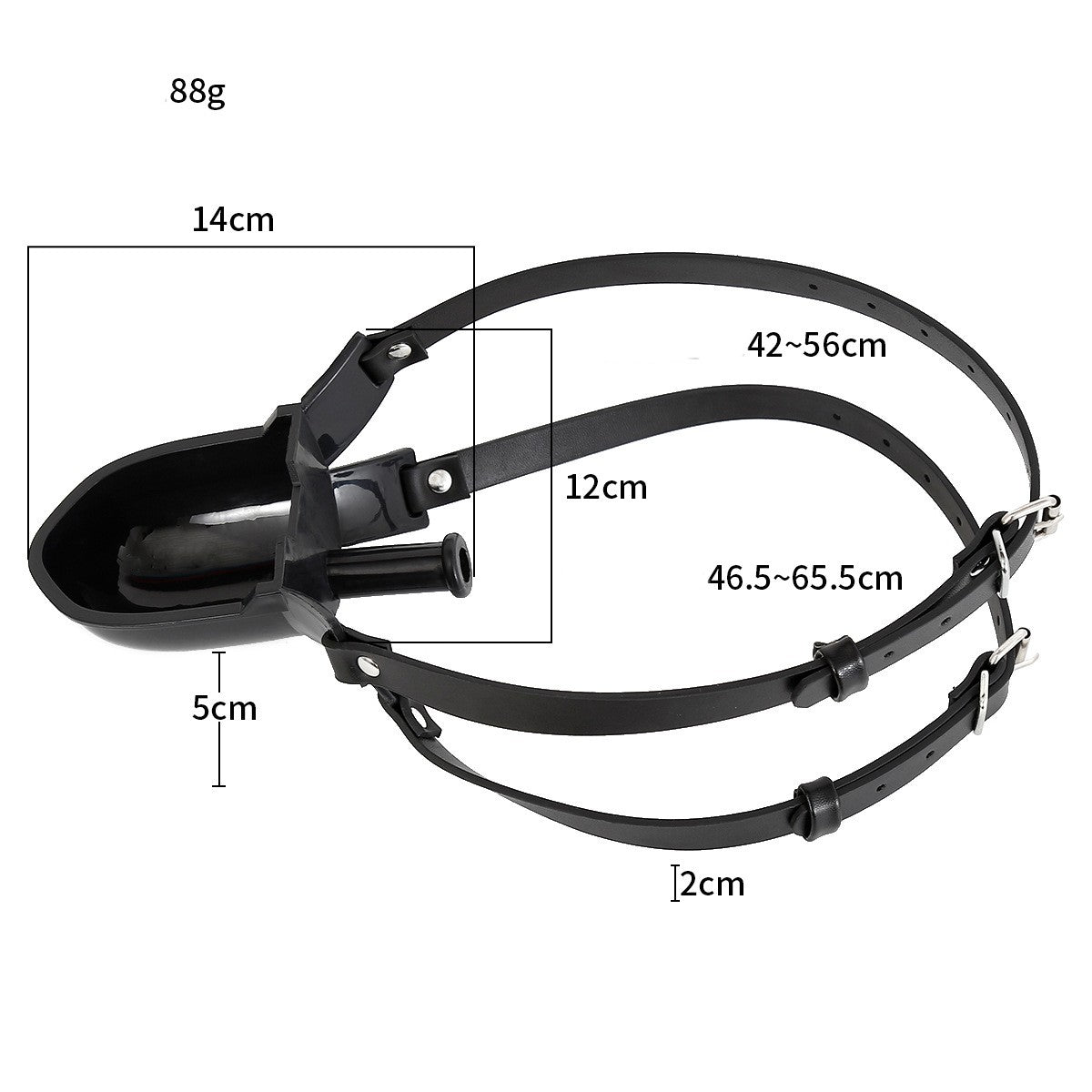 Holy Water PU Leather Mouth Plug SM Toys - image 1