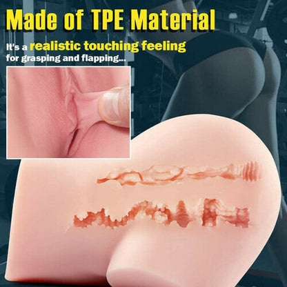 Portable Realistic TPE Pussy & Ass Masturbator - image 1