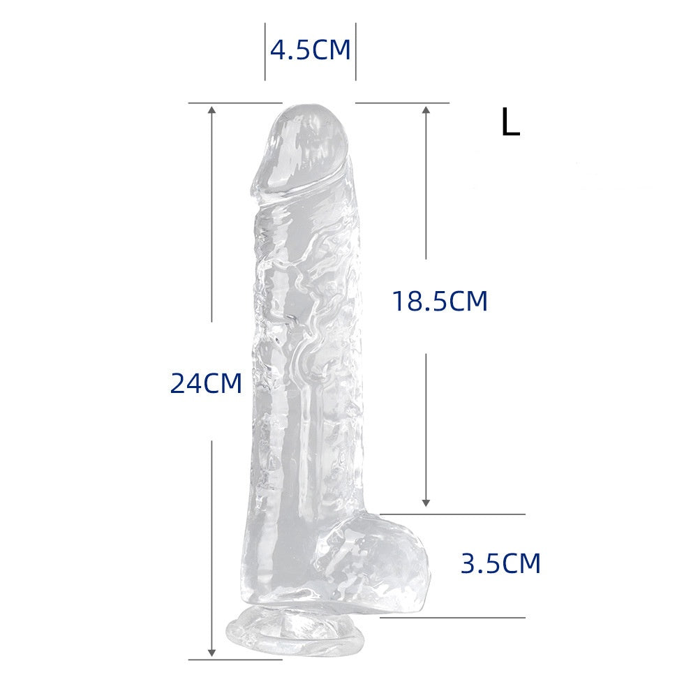 Small Realistic Clear 6 inch Cute Dildo with Suction Cup Dildo - L - image 7