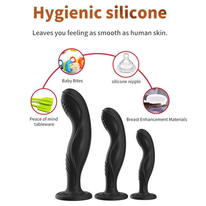 Tri-Color Silicone Butt Plug - image 6