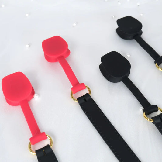 Soft Silicone Open-Mouth Gag with Adjustable Strap - image 1
