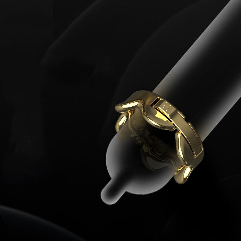 24k Adjustable Glan Ring Penis Ring - image 0