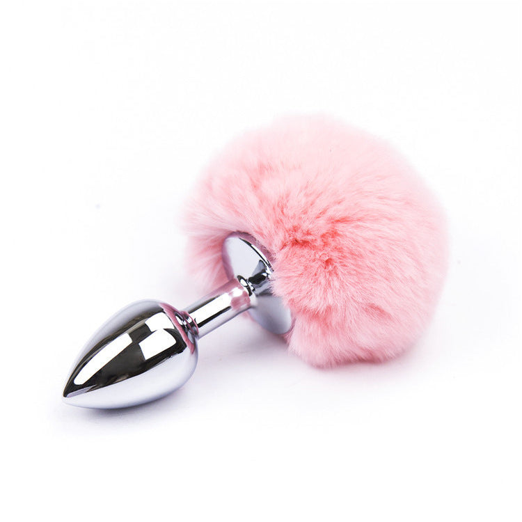 Cute Bunny Tail Butt Plug - Pink - image 0