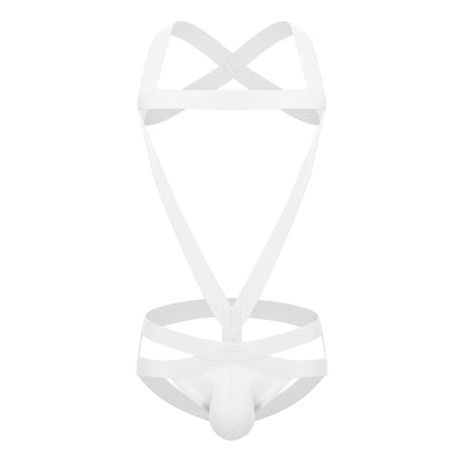 Men's Sexy Low Rise Panties - White - 3XL - image 21