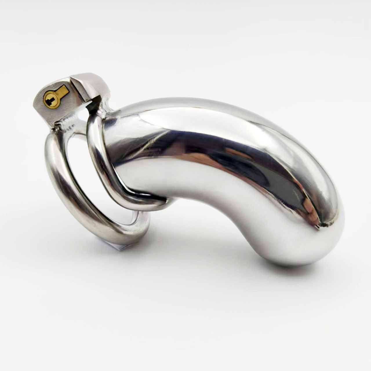 Stainless Steel Long Cylindrical Chastity Cage - One Set - image 2