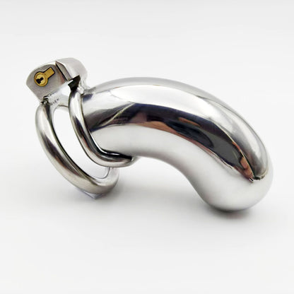 Stainless Steel Long Cylindrical Chastity Cage - One Set - image 2
