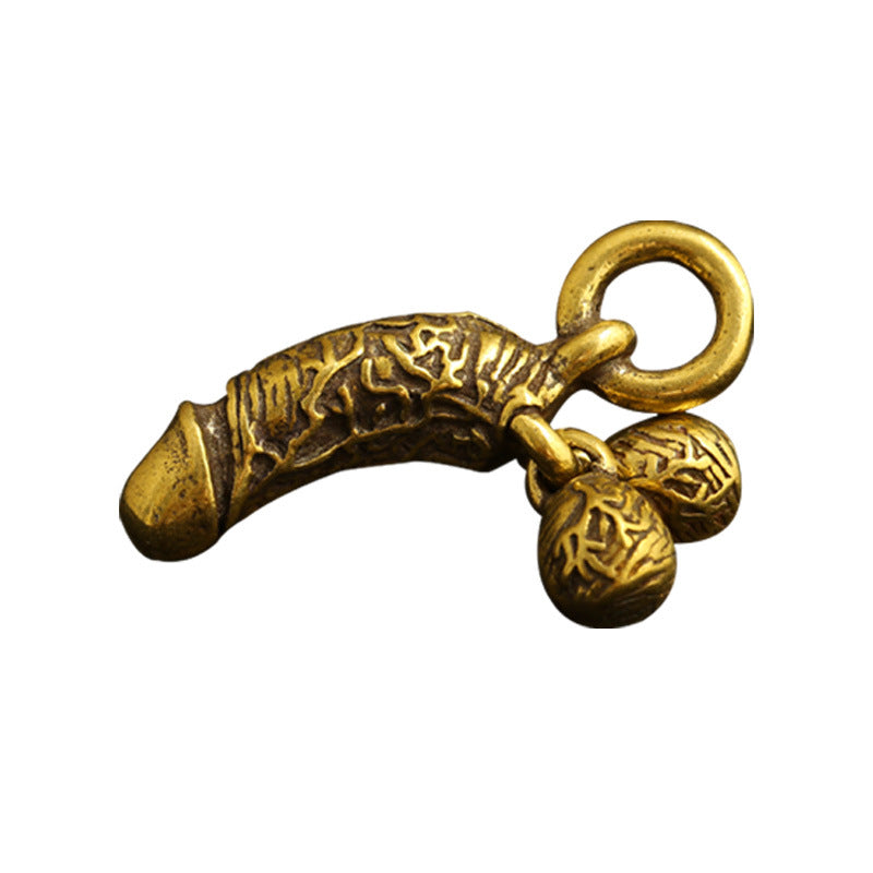 Copper Penis Pendant Unique Fashion - Copper - image 0