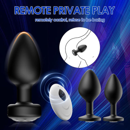 Anal Plug Vibrator Remote Control 10 Frequency Vibration - image 2