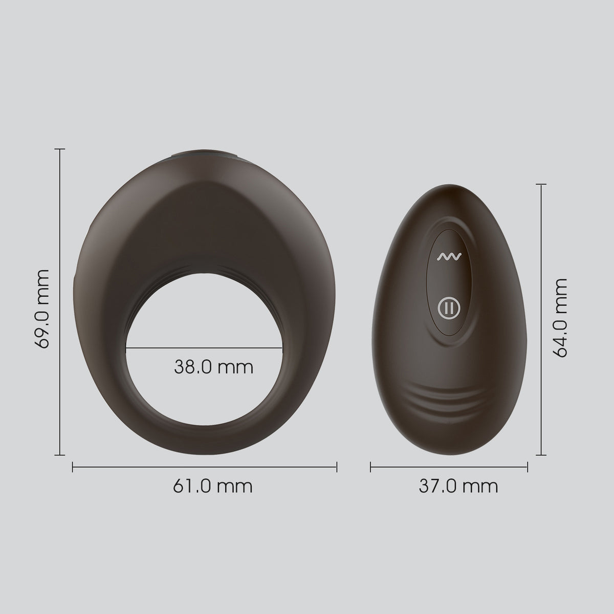 38mm Remote Control Cock Ring – Boost Performance & Pleasure - image 2