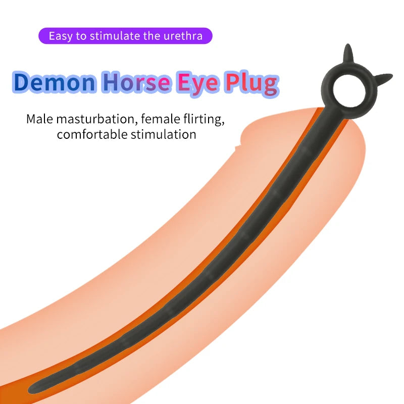 Silicone Horse Eye Penis Plug Urethra Beads Urethral Stimulator Sounding - image 4