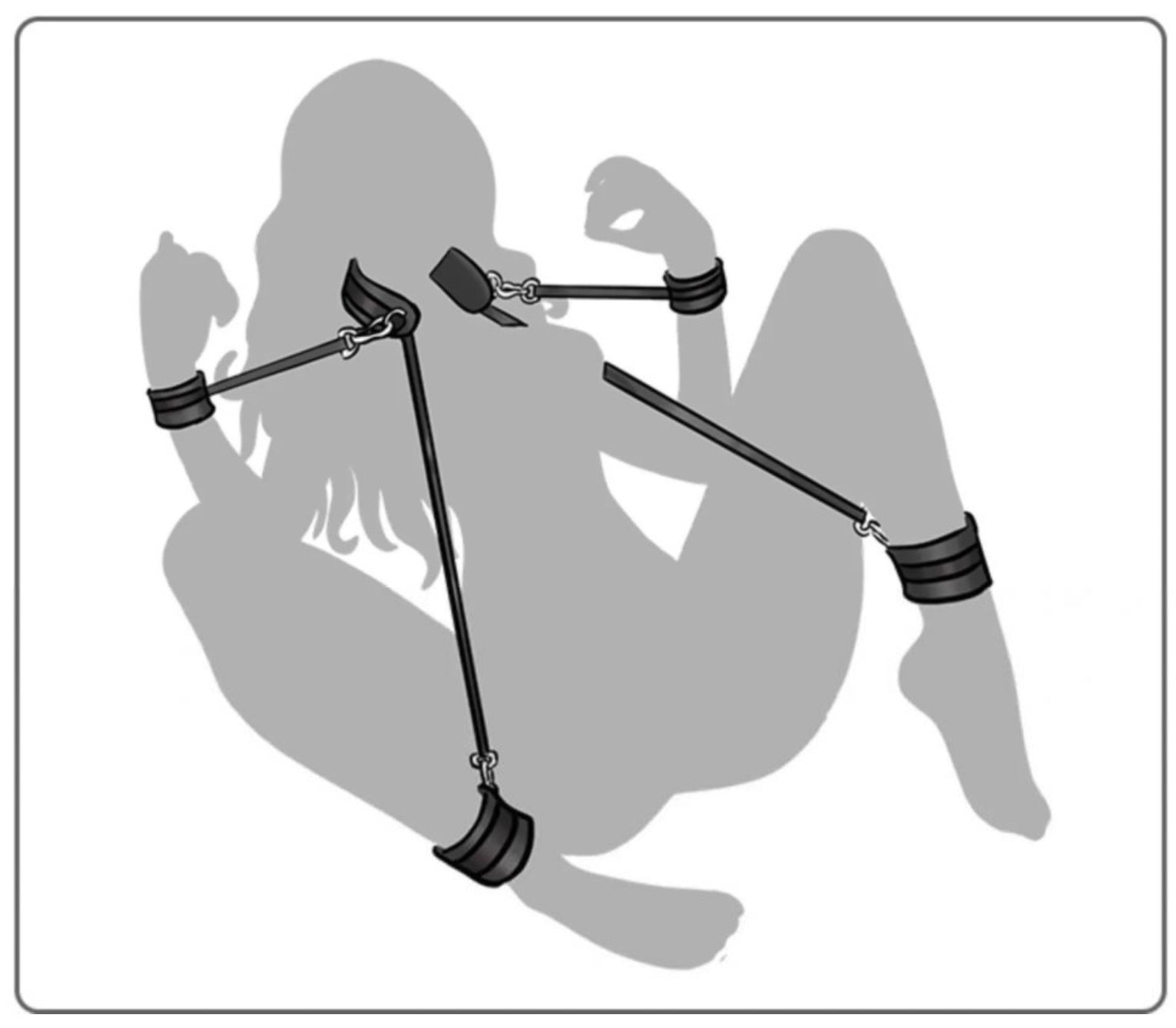 BDSM Bondage Kit Sex Enhancer with Mouth Gag & Nipple Clips - image 4