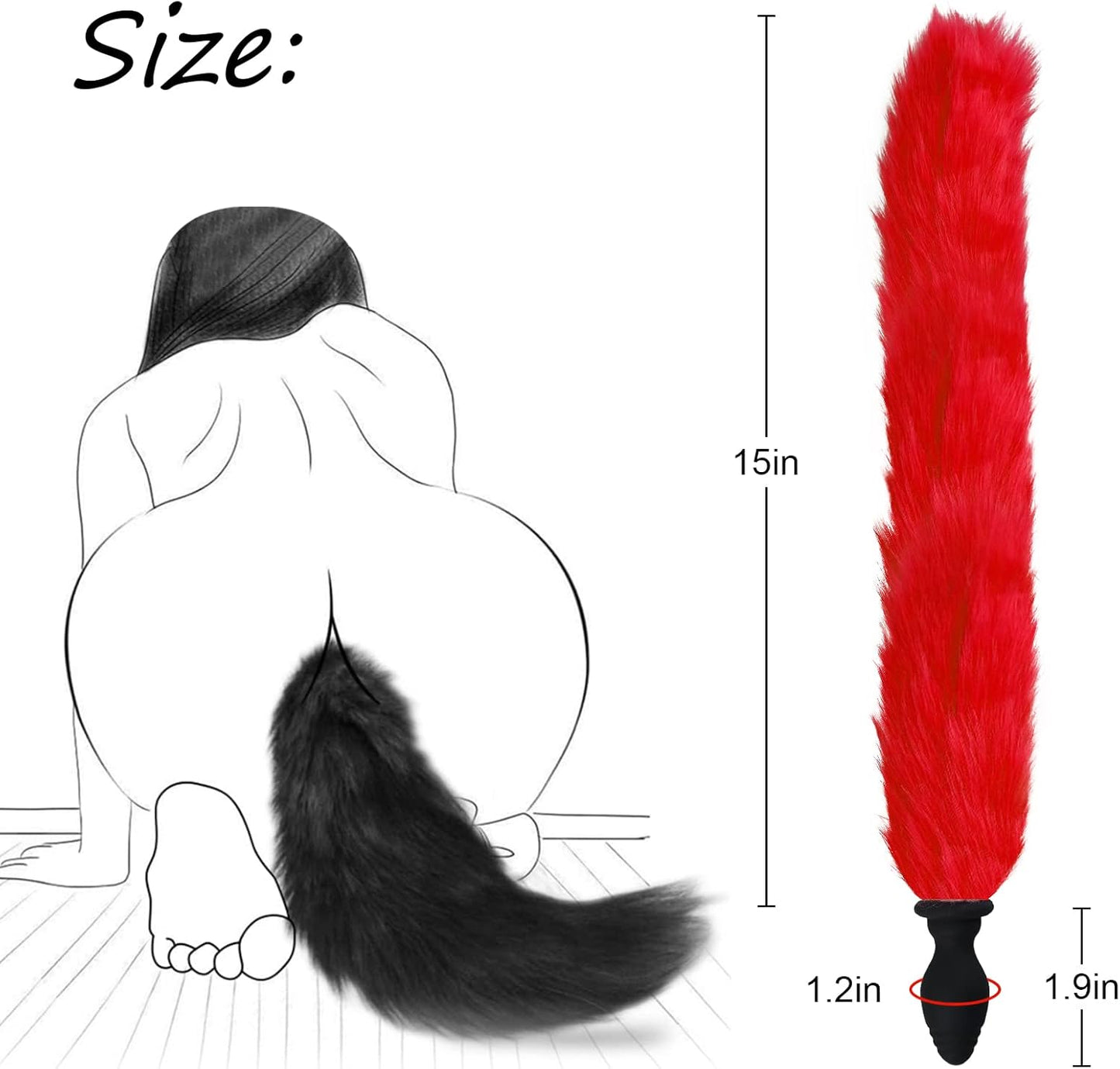 Multicolor Fox Tail Light Up Butt Plug - image 9