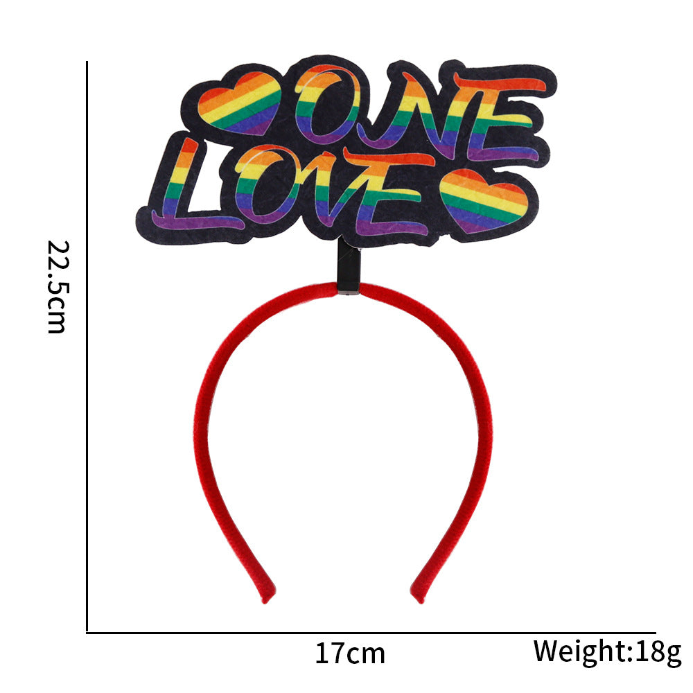 LGBT Headband Pride Month Accessory Rainbow Headband