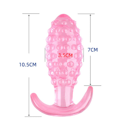 Pineapple Crystal Creative Butt Plug - Pink - L - image 4