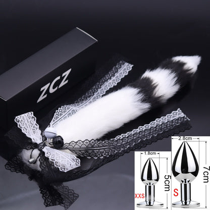 15.7'' Playful Tail Butt Plug With Ribbon Accent - B - image 4