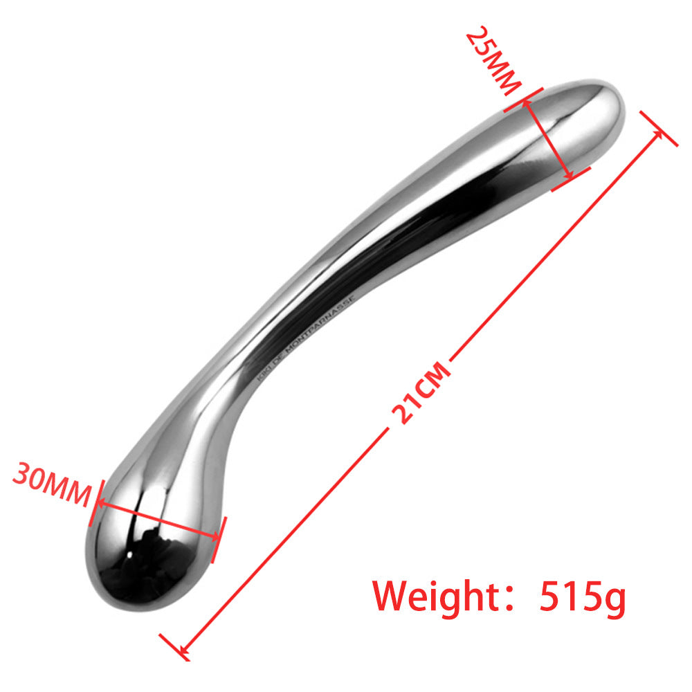 Stainless Steel Double-Ended Dildo – Unisex Anal & Vaginal Pleasure Wand - C - image 4
