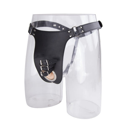 Male Leather Chastity Belt - image 1