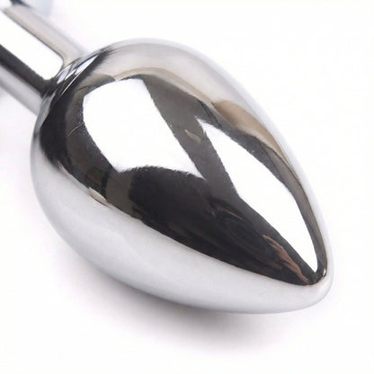 Black Fox Tail Butt Plug • 18.1 Inch Tail - image 3