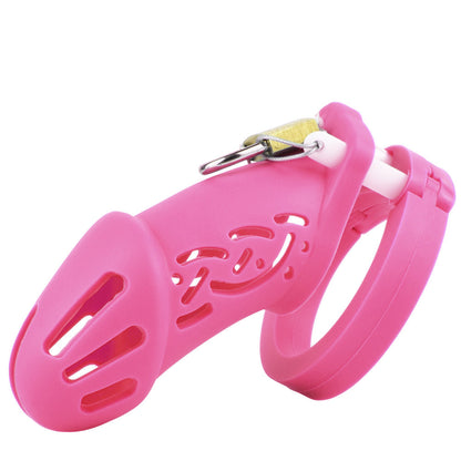Silicone Colored Chastity Lock CB6000s - Pink - Long - image 2