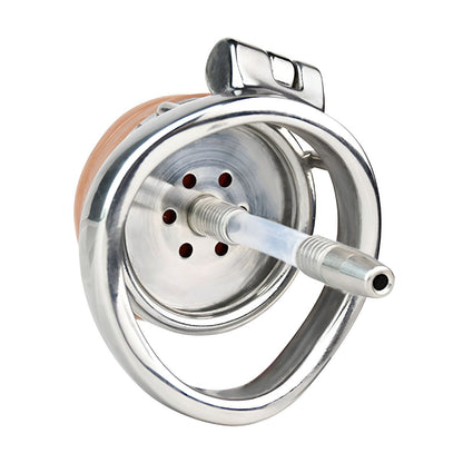 Sissy Chastity Cage with Virginal Pad & Urethral Tube - image 7