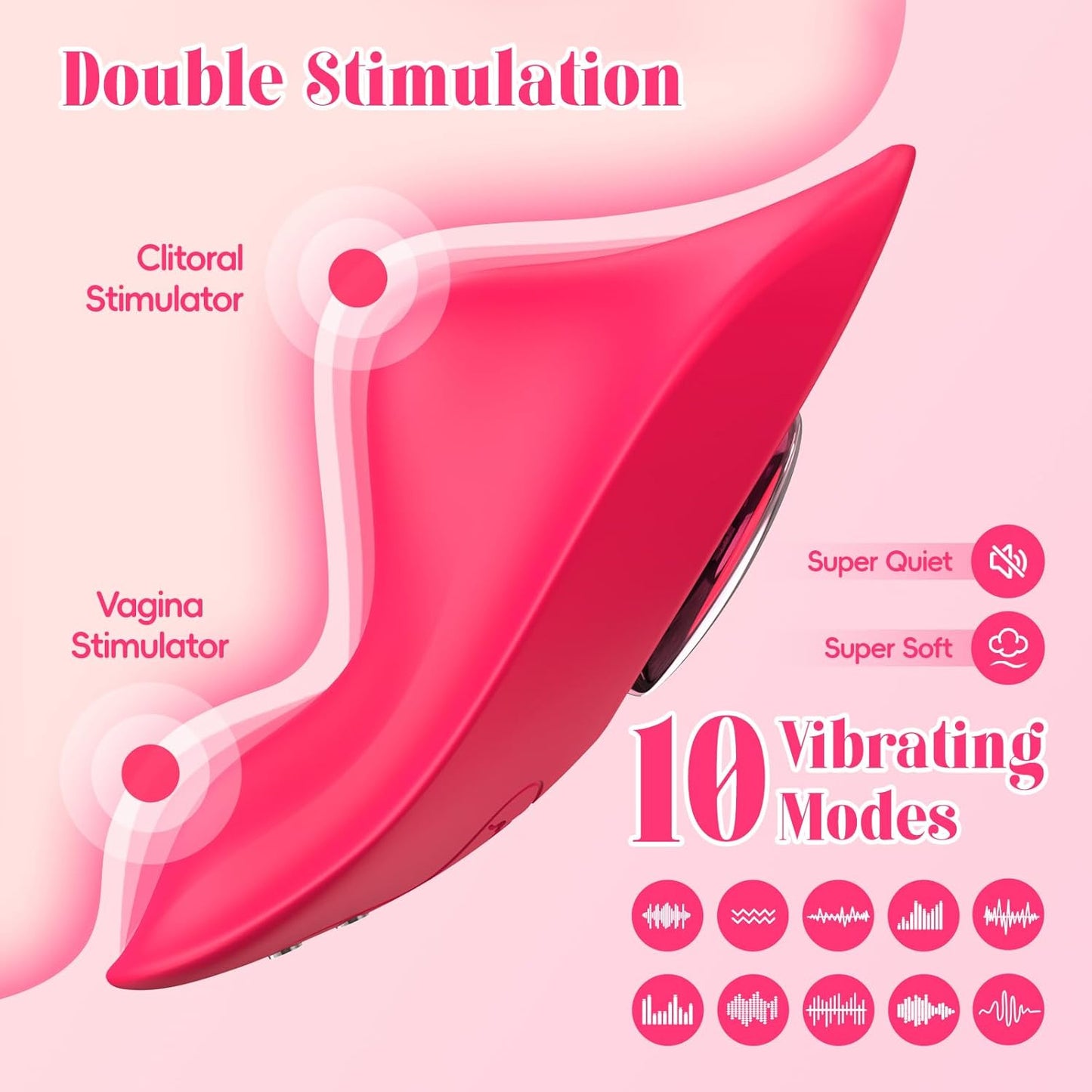 Remote Control Butterfly Vibrator App Cellphone Wearable Couple Vibrator - image 1